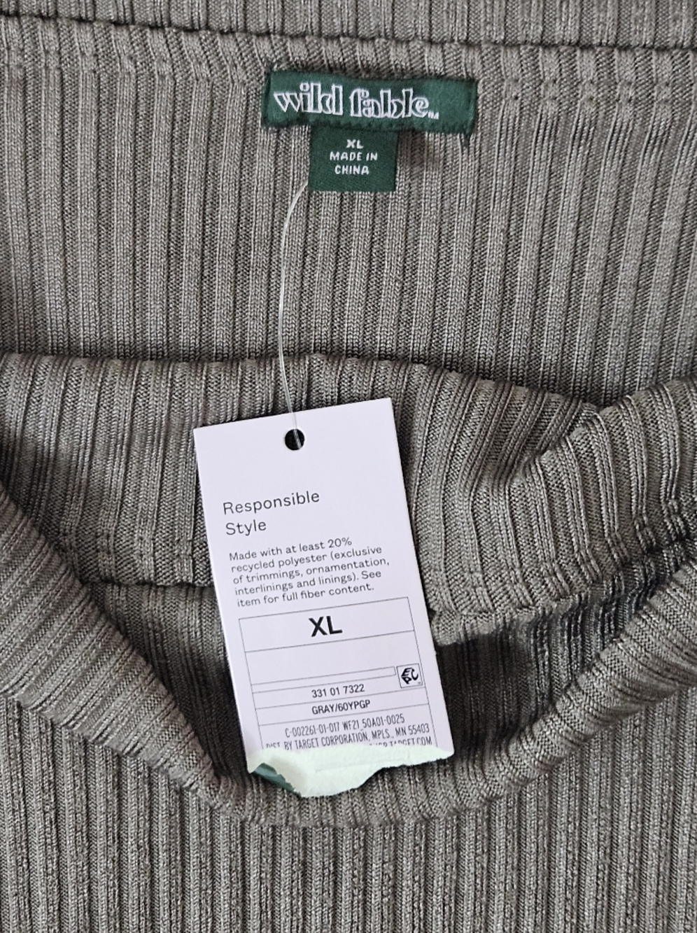 Wild Fable Ribbed Off Shoulder Sweater - Picture 2 of 4